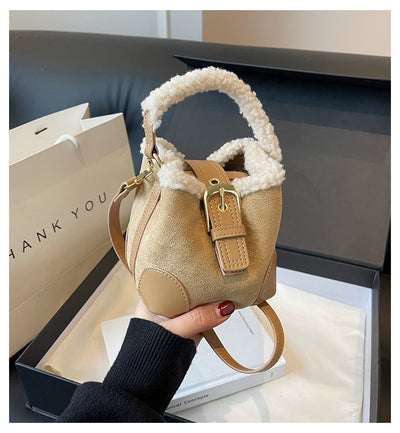 Crossbody Shoulder Casual Retro Plush Bag