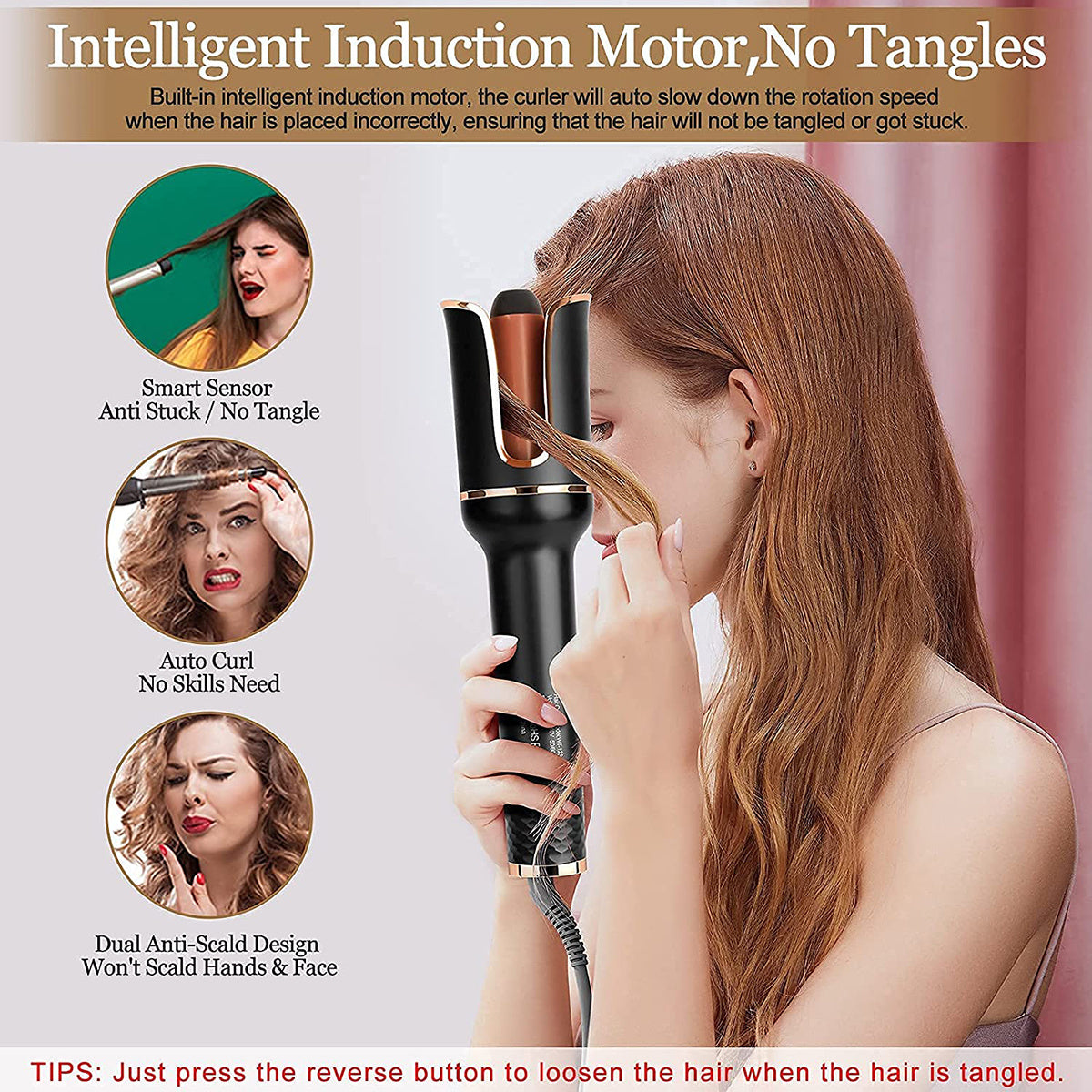 Automatic Curling Iron Magic Wand Wave Styling