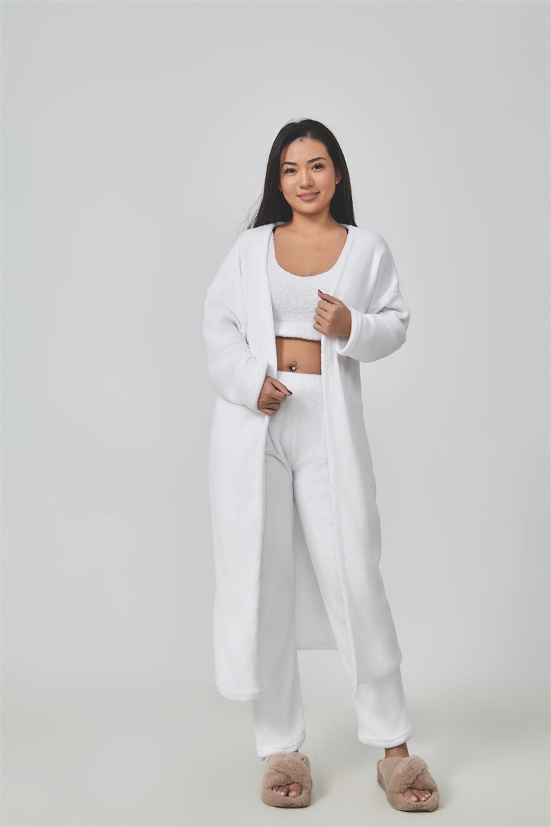 Cozy 3 Piece Pajama Set, Lounge Set, Cute Loungewear, Warm Matching Suit Set