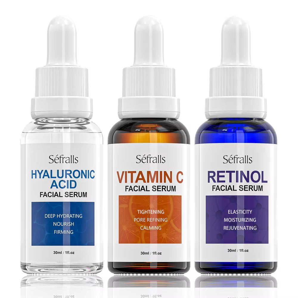 Sefralls Facial Serum Set Vitamin C Moisturizing Nourishing Skin Care