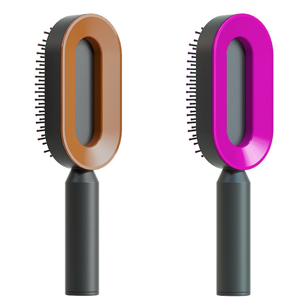 Self Cleaning Hair Brush For Women One-key Cleaning