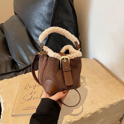 Crossbody Shoulder Casual Retro Plush Bag