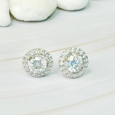 Absolute Sparkle Moissanite Stud Earrings