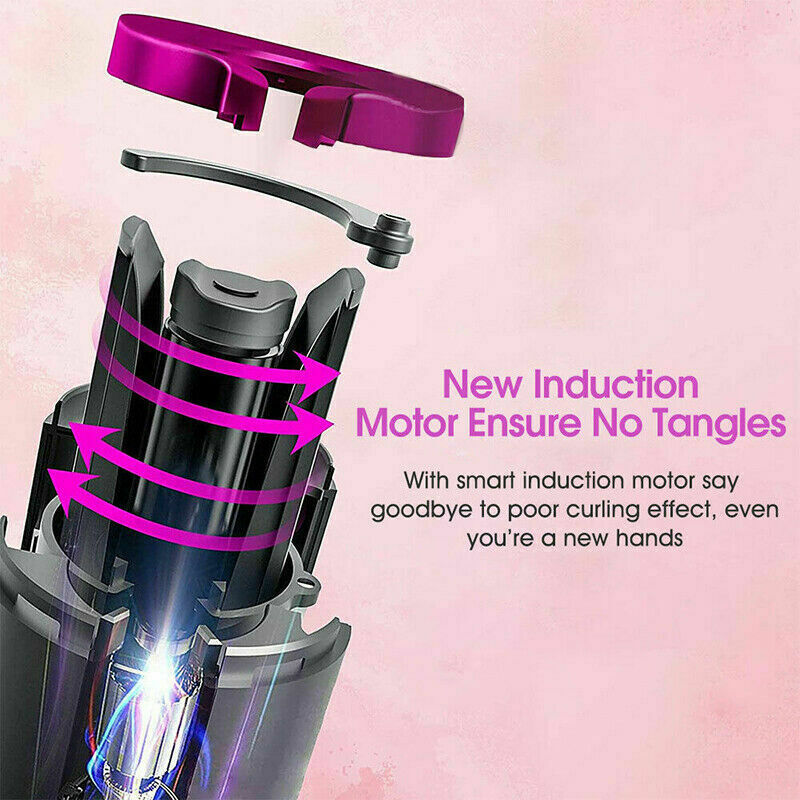 Electric LCD Display Automatic Rotating Cordless Hair Curler