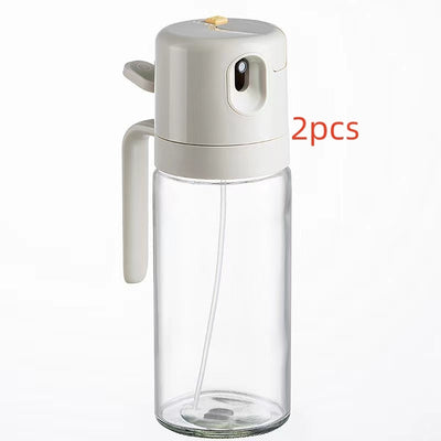 2-in-1 Oil Sprayer Bottle, BBQ Cooking Oil Dispenser, Olive Oil Pourer, Vinegar Bottle