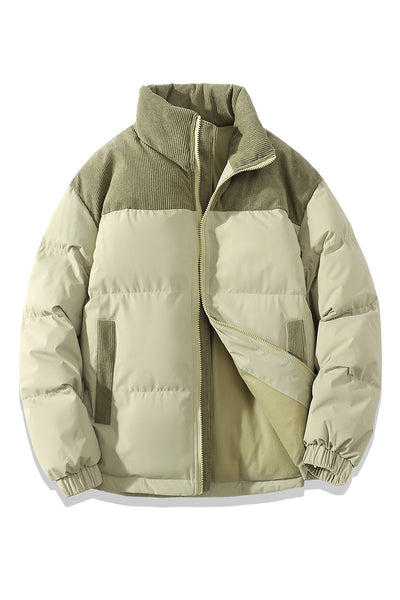 Contrast-colored Cotton Padded Jacket