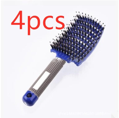 Womens Detangler Hair Brush Bristle Nylon Scalp Massage Teaser