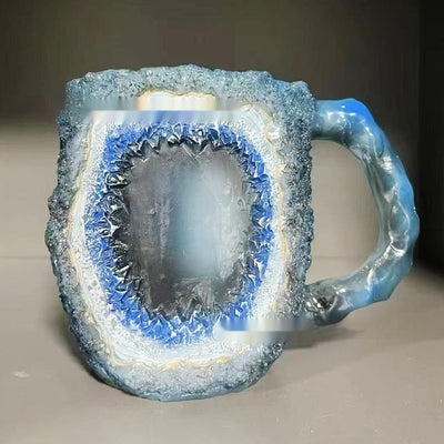 400ml Resin Mineral Crystal Coffee Mug with Handle