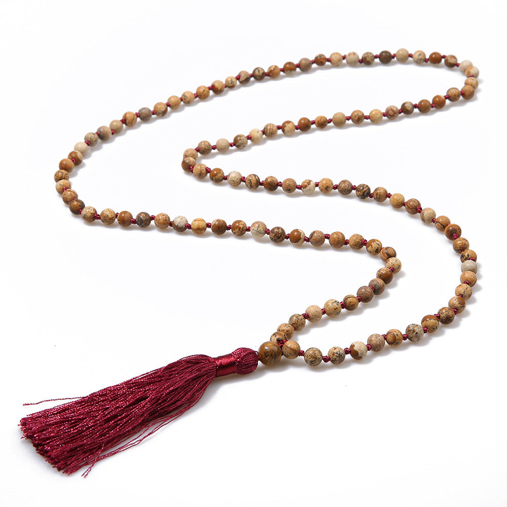 Hand Knotted 108 Long Necklace