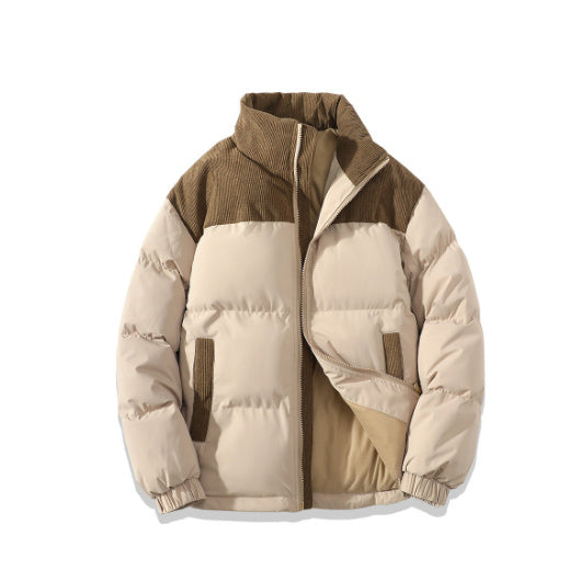 Contrast-colored Cotton Padded Jacket