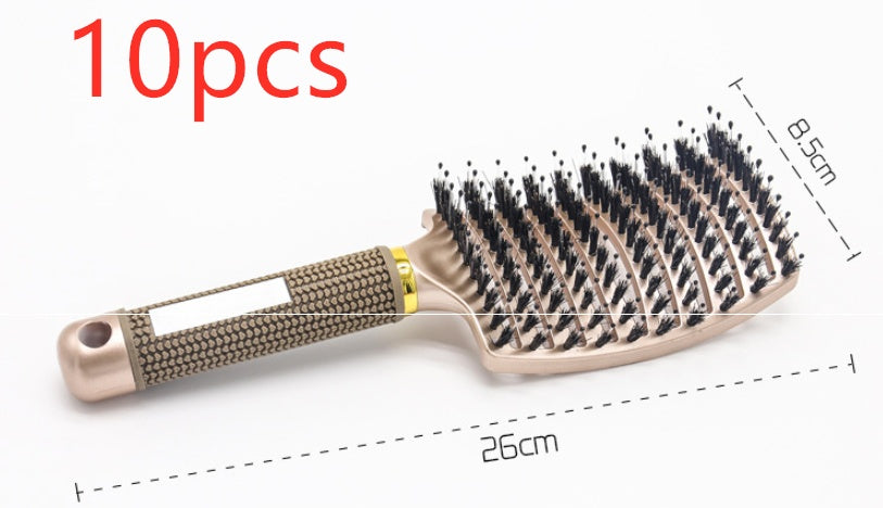 Womens Detangler Hair Brush Bristle Nylon Scalp Massage Teaser