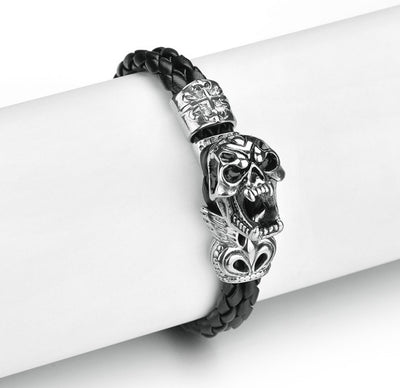 Stainless Steel Skull Bracelet