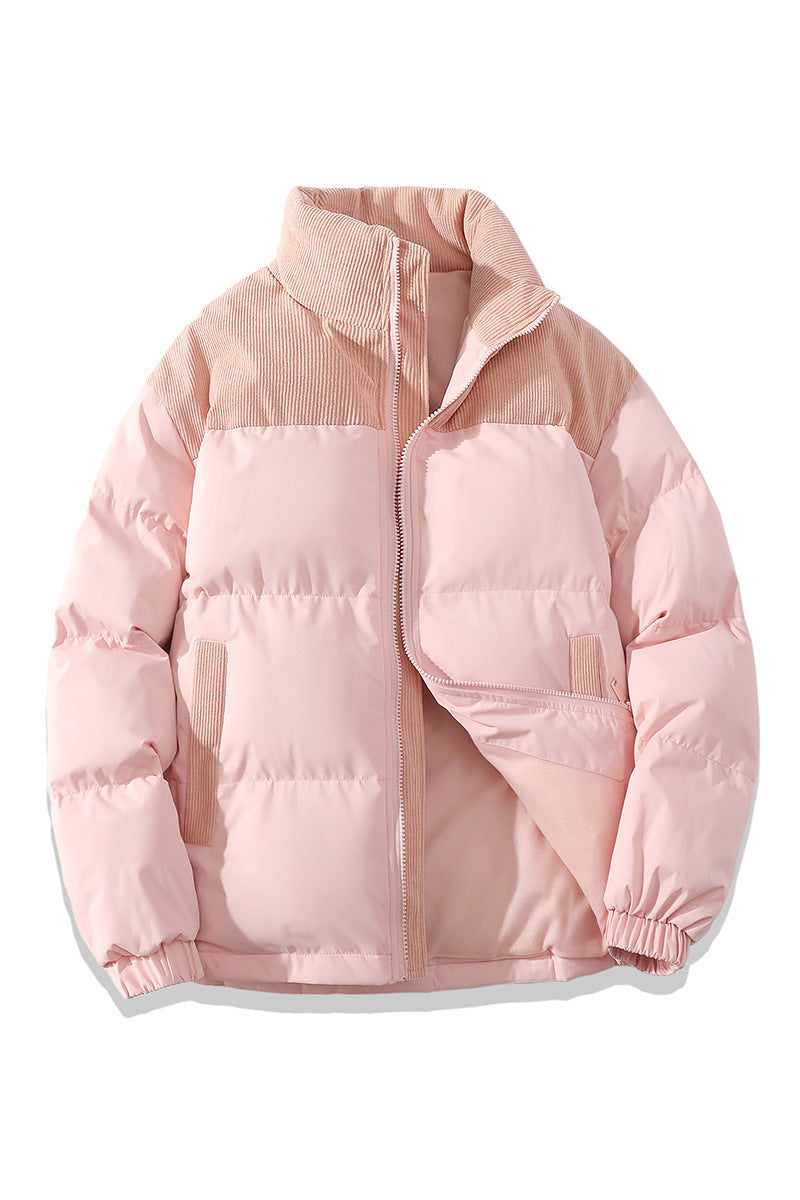 Contrast-colored Cotton Padded Jacket