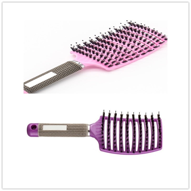 Womens Detangler Hair Brush Bristle Nylon Scalp Massage Teaser