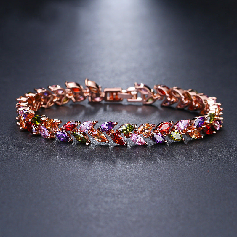 Fashion Horse Eye Zircon Bracelet