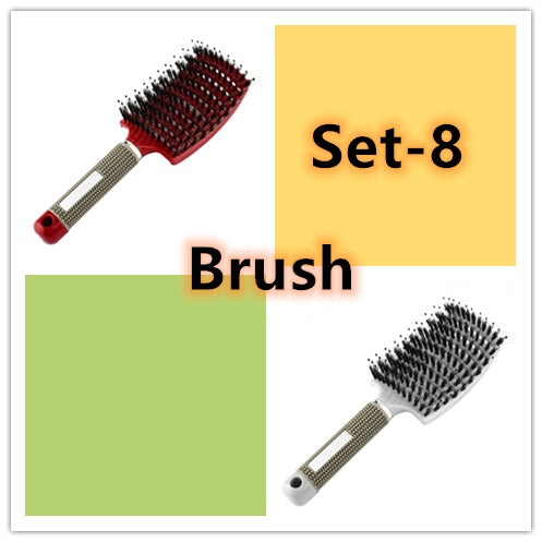 Womens Detangler Hair Brush Bristle Nylon Scalp Massage Teaser