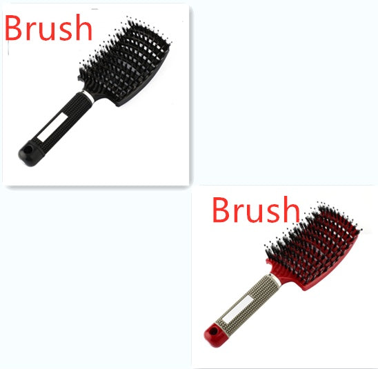 Womens Detangler Hair Brush Bristle Nylon Scalp Massage Teaser