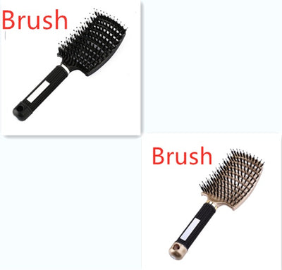 Womens Detangler Hair Brush Bristle Nylon Scalp Massage Teaser