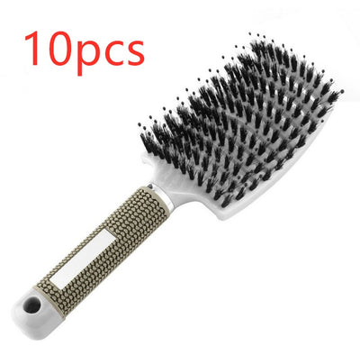 Womens Detangler Hair Brush Bristle Nylon Scalp Massage Teaser