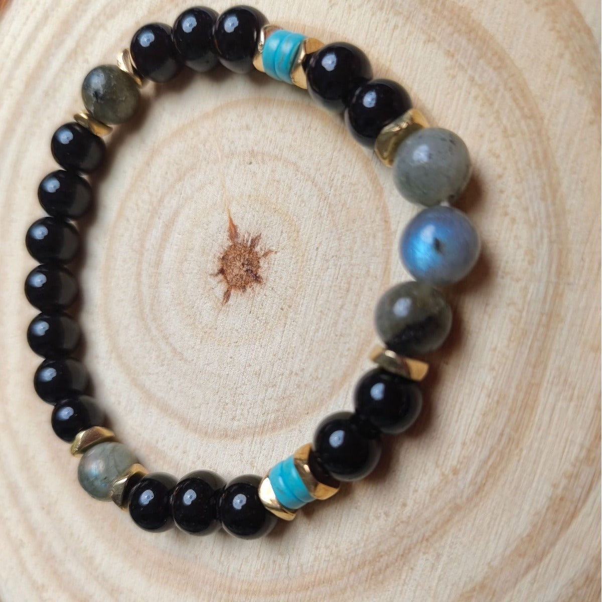 8mm Beaded Gemstone  Bracelet