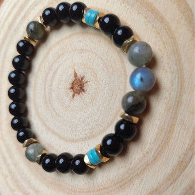 8mm Beaded Gemstone  Bracelet