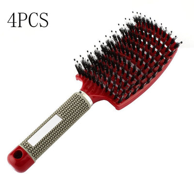 Womens Detangler Hair Brush Bristle Nylon Scalp Massage Teaser