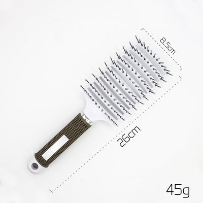 Womens Detangler Hair Brush Bristle Nylon Scalp Massage Teaser