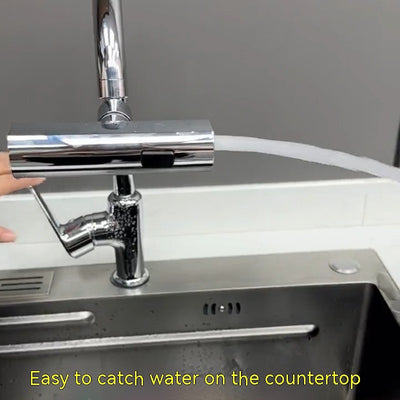 Kitchen Faucet Waterfall Outlet, Splash Proof, Universal Rotating Multifunctional Water Nozzle Extension