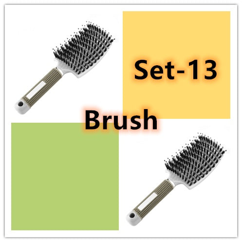 Womens Detangler Hair Brush Bristle Nylon Scalp Massage Teaser