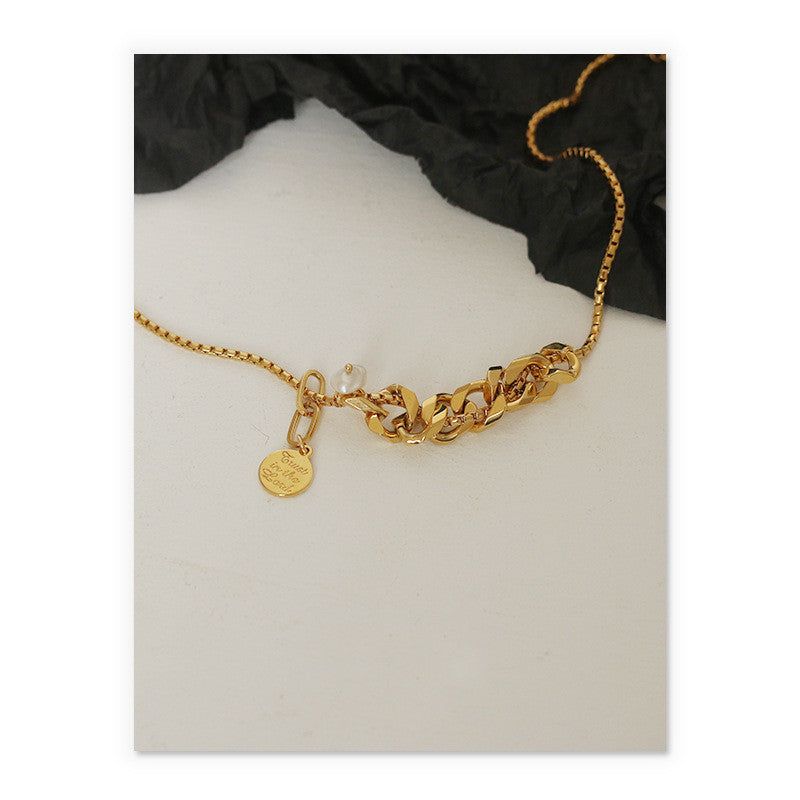 Hip Hop Clavicle Chain Fashion Gold Necklace