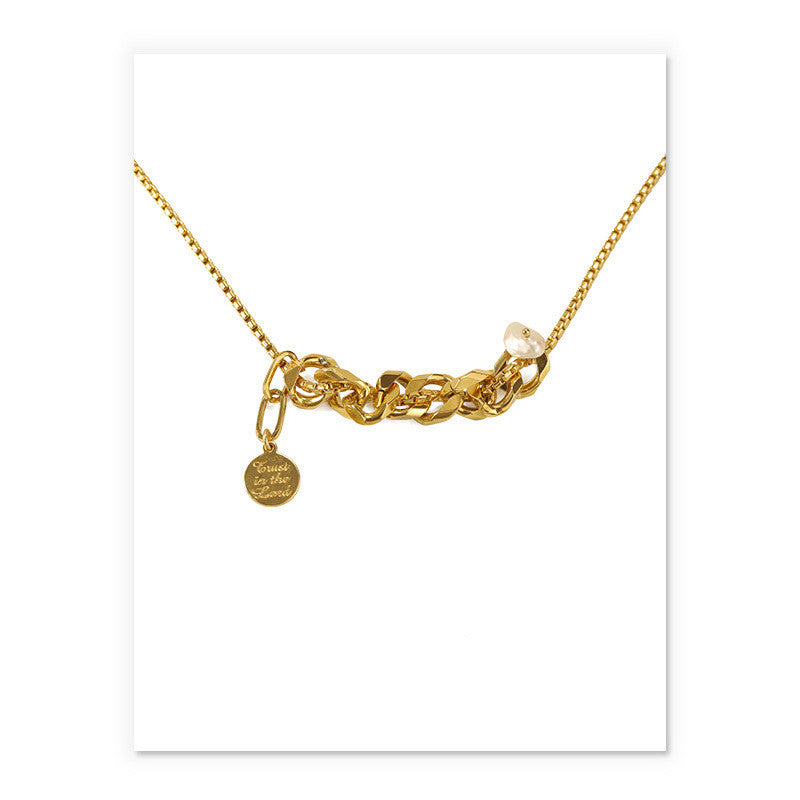 Hip Hop Clavicle Chain Fashion Gold Necklace