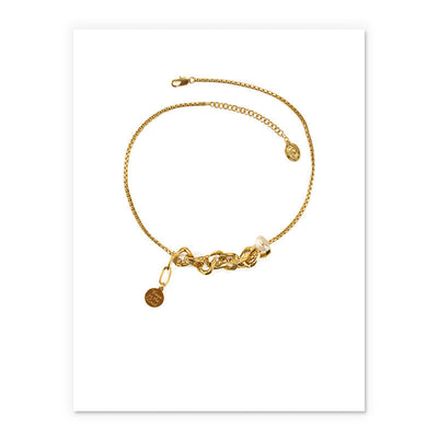 Hip Hop Clavicle Chain Fashion Gold Necklace