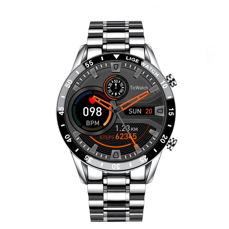 Multifunctional Smart Waterproof Watch, Pedometer, Blood Pressure and Heart Rate Detection