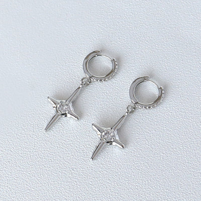 Ins Cross Kvk Diamond Earrings