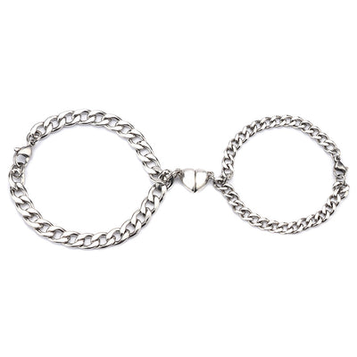 Love Magnet Attracts a Pair of Male and Female Couple Bracelets