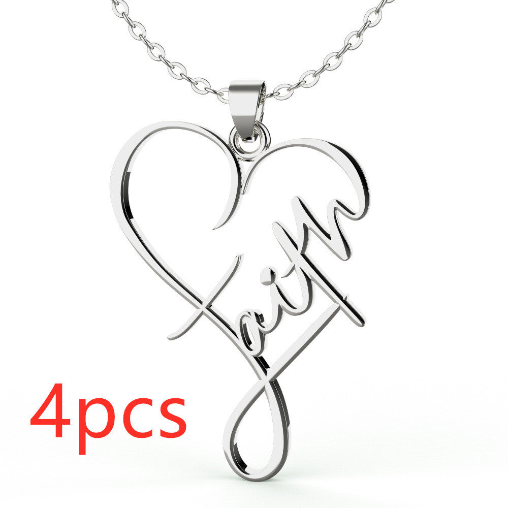 Heart of Faith Pendant Necklace