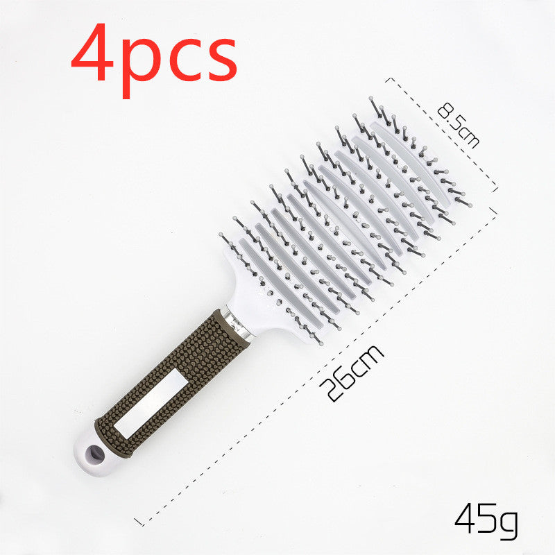 Womens Detangler Hair Brush Bristle Nylon Scalp Massage Teaser