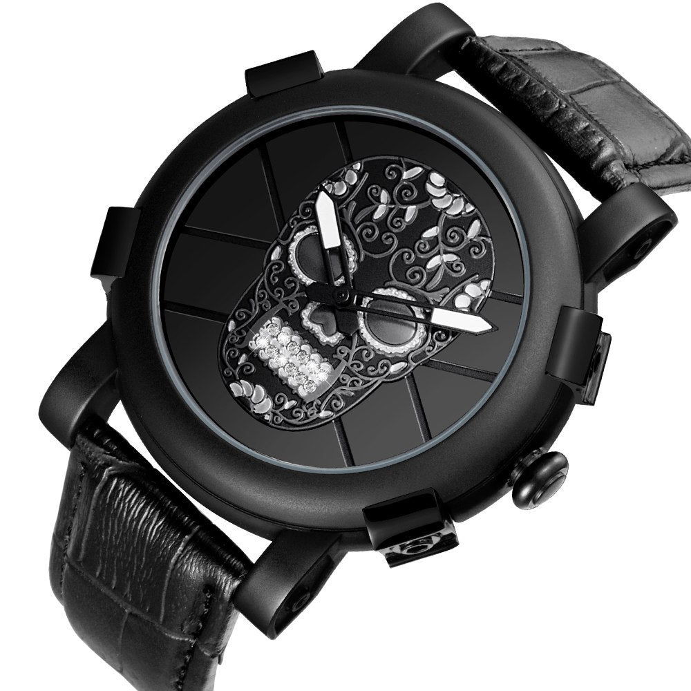 Pirate Skeleton Skull Quartz Waterproof Sports Watch