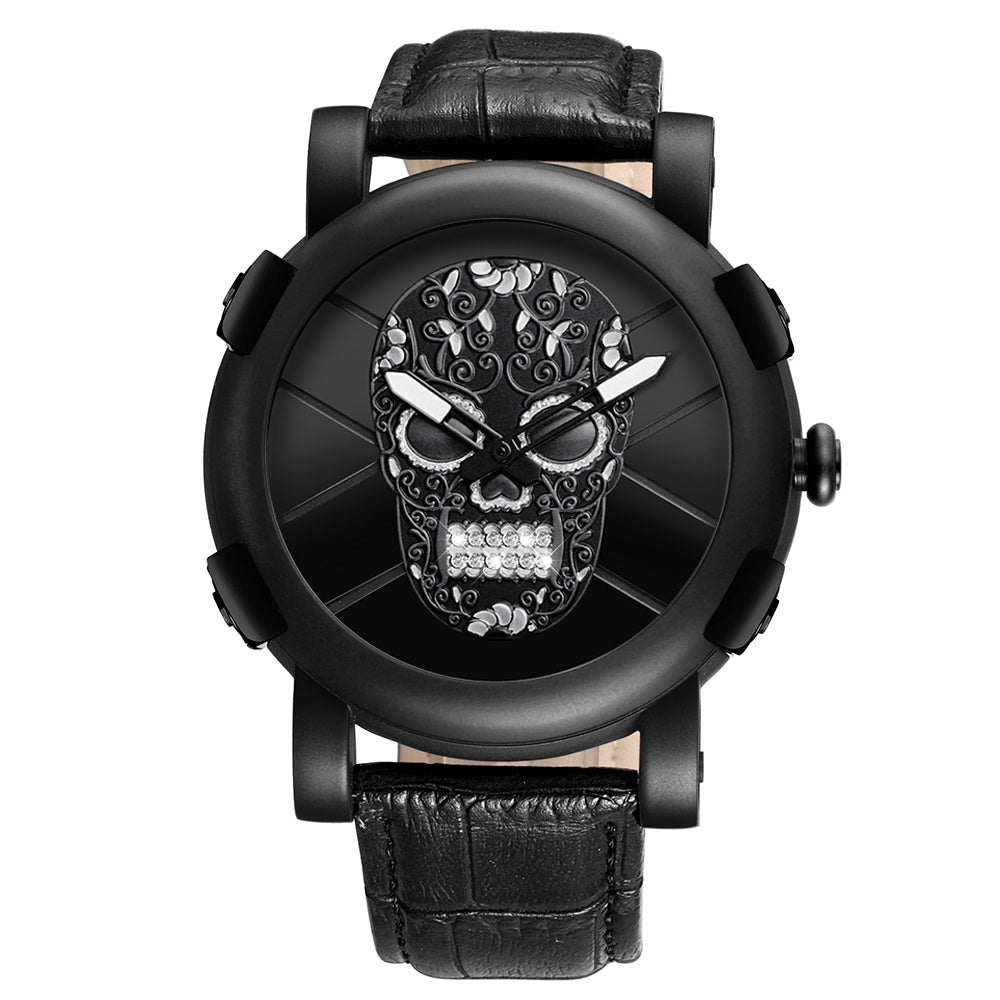 Pirate Skeleton Skull Quartz Waterproof Sports Watch