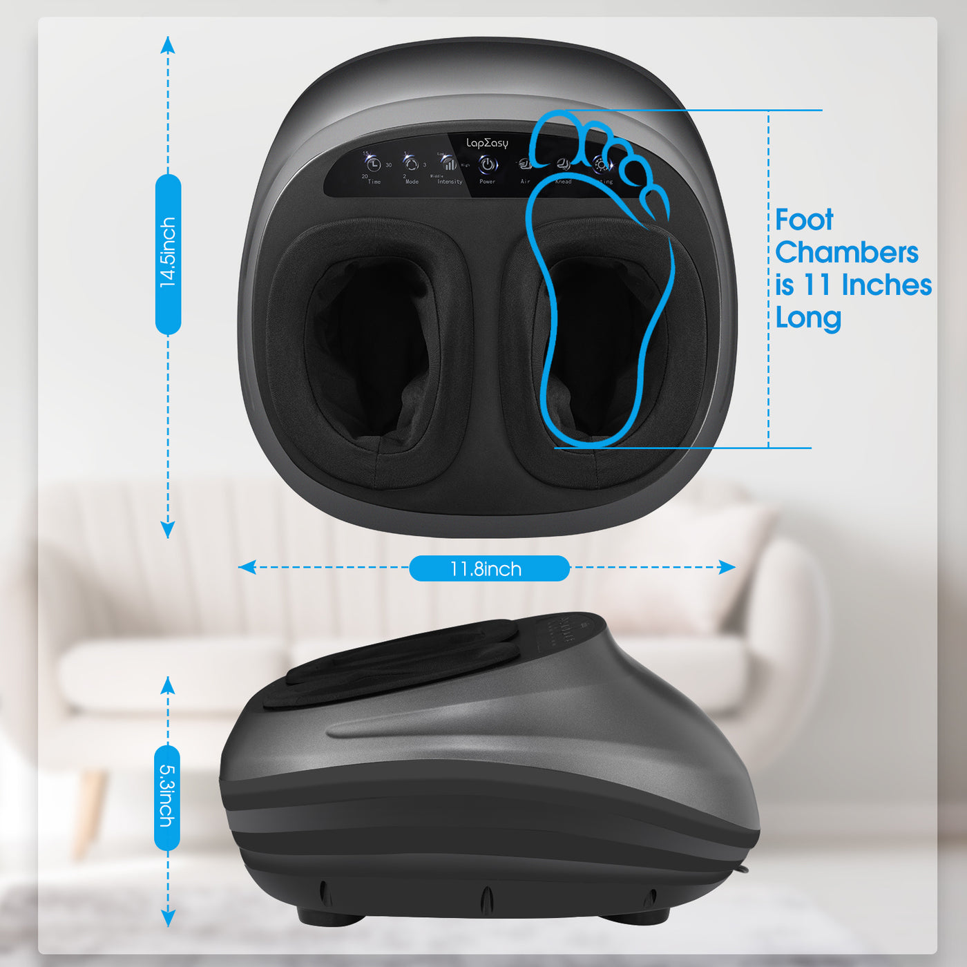 Foot Massager Machine With Heat and Massage for Home and Office Use