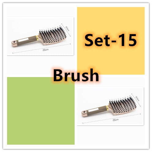 Womens Detangler Hair Brush Bristle Nylon Scalp Massage Teaser