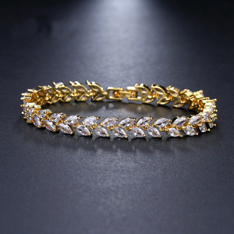 Fashion Horse Eye Zircon Bracelet