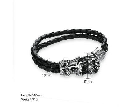 Stainless Steel Skull Bracelet