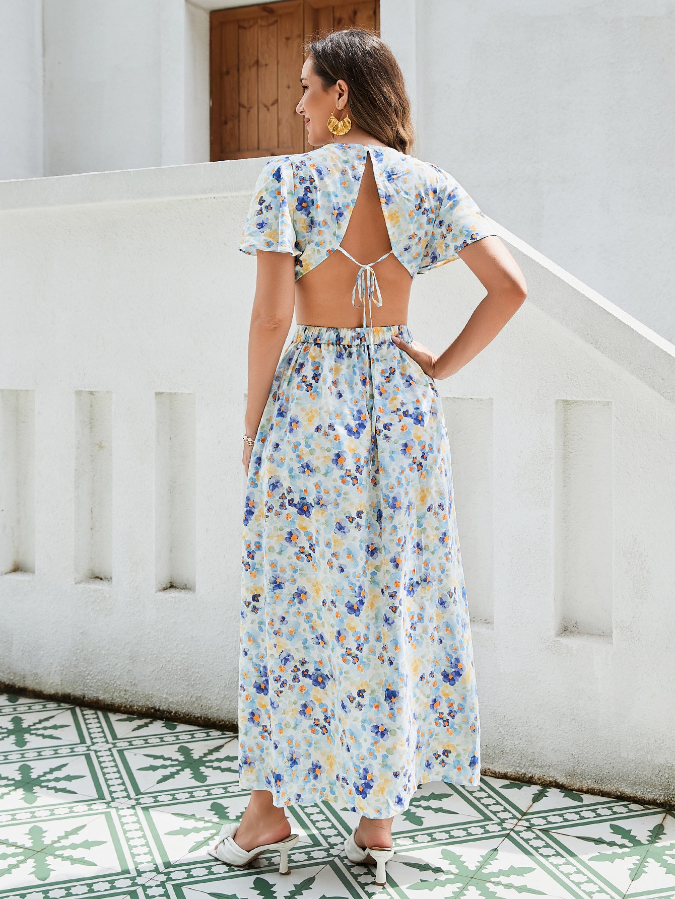 Floral Print Maxi Dress