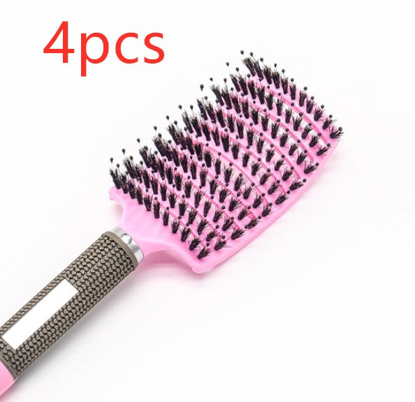 Womens Detangler Hair Brush Bristle Nylon Scalp Massage Teaser