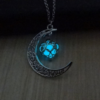 Glowing Silver Plated Chain Necklace