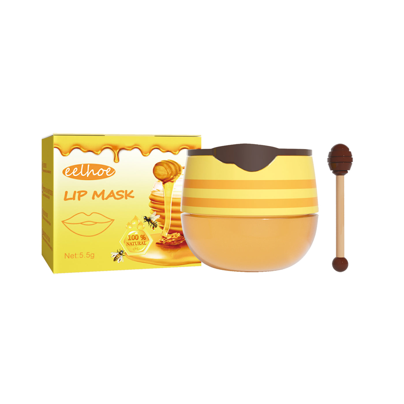 EELHOE Honey Lip Mask Moisturizing Exfoliating Lip Care