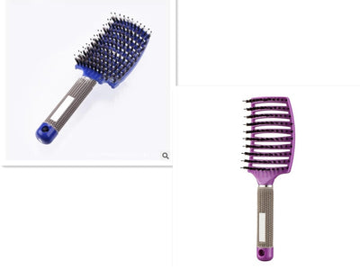 Womens Detangler Hair Brush Bristle Nylon Scalp Massage Teaser