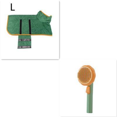 New Pet Cat Brush, Hand-held Steel Wire, Self-cleaning Comb Looper for Hair Removal