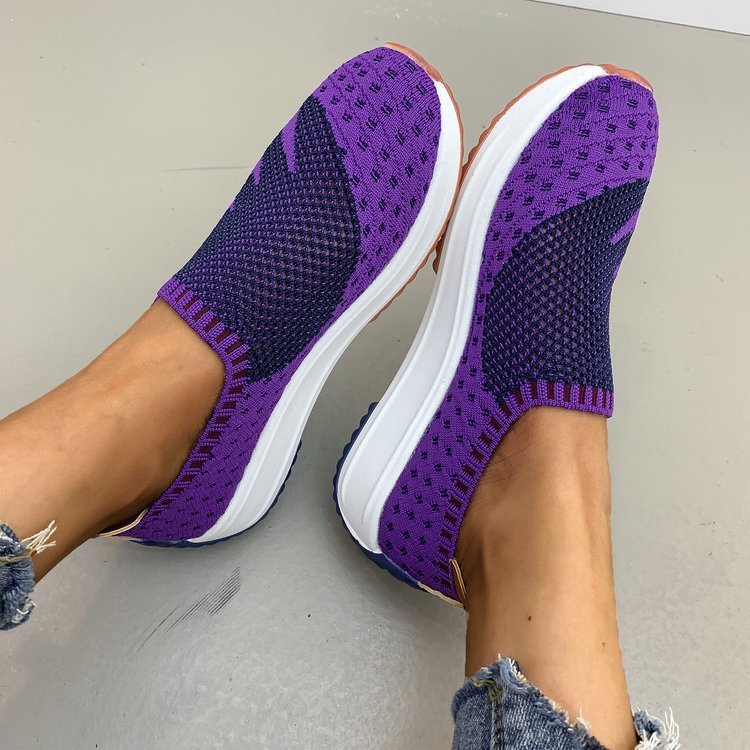 Flyknit Breathable Wedge Sneakers